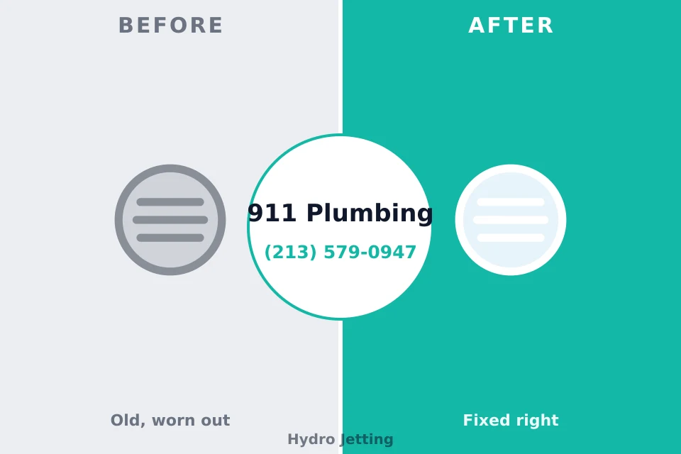 Before and after: plumbing repair Village of the Branch, NY